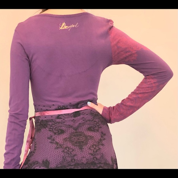 Purple Desigual Dress for Women - Picture 3 of 9